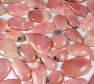 High Quality Natural Pink Opal Flat Back <b>Crystal</b> <b>Healing</b> Handmade Cabochons DIY Jewelry Wholesale Loose Gemstone - Product Image 1