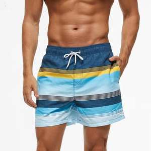 Pantalones cortos de pesca con estampado de sublimación transpirables personalizados para hombres de secado rápido e impermeables disponibles en varios diseños de colores - Product Image 1