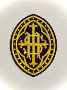 Badges en tissu 3D brodés à la main sur mesure, fils de bullion, porte-badge de poche de qualité supérieure avec fermoir papillon - Haute qualité - Product Image 3