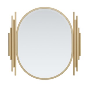 Espejo de Pared Redondo de Metal Premium con Marco Elegante para Regalo de Inauguración de Casa, Espejo Decorativo de Alta Calidad para Sala de Estar - Product Image 3