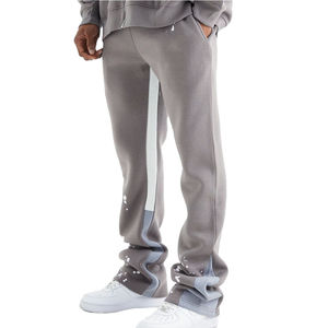 Unisex High Waist Joggers Solid Fleece Winter Sports Sweatpants <b>Elastic</b> Pockets Fall Straight Leg New Arrival Casual <b>Men's</b> Pants - Product Image 1