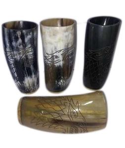 Verre à liqueur en corne de buffle naturelle au design unique pour bière verre à liqueur à whisky 100% couleur corne naturelle faite à la main personnaliser Logo - Product Image 5