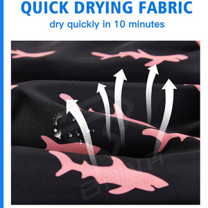 Short de plage à taille élastique personnalisé en maille pour la course à pied, la natation d'été, le confort, ceinture élastique, pour adultes - Product Image 4