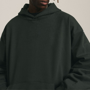 Blanc 100% coton personnalisé polaire en vrac sweats à capuche pour hommes poids lourd surdimensionné français éponge unisexe Boxy Hoodie fabricants sweats à capuche - Product Image 3