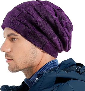 <b>Beanies</b> Manufacturer Custom 3D Embroidery Silk Printing Spandex/Cotton Knitted Skull Caps Custom Logo <b>Slouchy</b> <b>Beanies</b> Breathable - Product Image 4