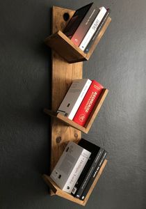 Estante colgante de pared de madera de color natural hecho a mano para decoración de pared y Hogar y restaurante - Product Image 5