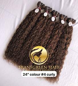 100% ต่อผมมิงค์จากกัมพูชาสี24 ''สำหรับต่อผมมิงค์แบบม้วนหยิกม้วนขดสีเดียว - Product Image 2