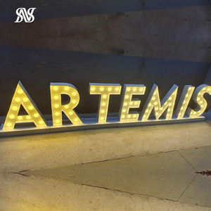 Lettres lumineuses LED, panneau lumineux électronique alimenté par piles, pour mariage, anniversaire, fête, bar à domicile, lampe de Noël - Product Image 6