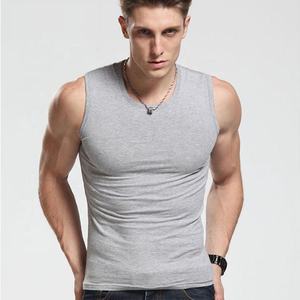 Men's Essential Organic Cotton Tank <b>Top</b> Custom Workout Muscle Print Decoration Knitted Gym Athletic Sport Sleeveless Casual - Product Image 1