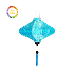 Linternas de seda con artesanía de linterna de bambú con tela de seda inspirada en Tet para exhibiciones de bodas y fiestas - Product Image 1