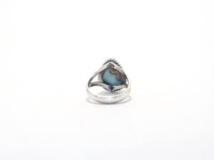 Diseñador de moda Natural Larimar 925 Plata de ley Piedra preciosa hecha a mano Anillo bohemio Joyería fina Hombres Mujeres Precio de fábrica al por mayor - Product Image 6