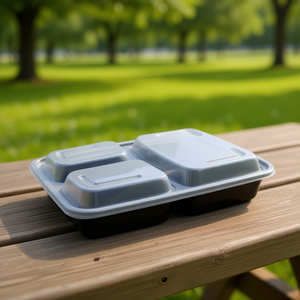 Contenitore in PP da 33oz con 3 Scomparti per Servire Pranzi - Product Image 3