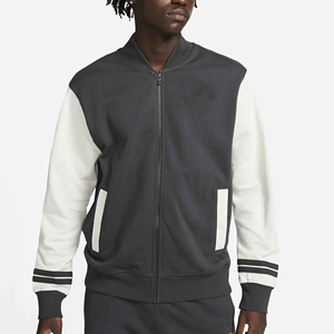 2026 Wholesale Custom Logo Front <b>Plain</b> Street Style Streetwear Letterman Men Women <b>Varsity</b> <b>Jackets</b> - Product Image 1