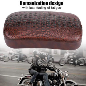8 ventouses Pillion siège de moto coussin de <span class=keywords><strong>selle</strong></span> passager arrière café Racer siège personnalisé pour <span class=keywords><strong>Harley</strong></span> Cruise Chopper Bobber siège - Product Image 6