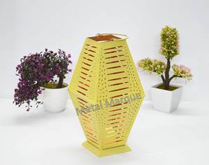 Geometrical Garden Hanging <b>Lantern</b> Yellow Vantage Metal Hanging <b>Lantern</b> Home Decoration Handmade <b>Christmas</b> Decor Premium Votive - Product Image 2