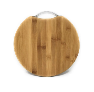 Ustensiles de cuisine ronds simples Planche de service et planche à découper en bois plateau de charcuterie - Product Image 6