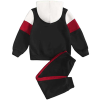 Ensemble de survêtement deux pièces pour enfants, taille plus, respirant, léger, teint en pièce, 100 % coton, antibactérien, avec sweat à capuche et pantalon de jogging
