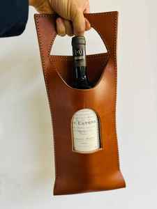 Sac à vin en cuir Caddy à vin personnalisé Cadeau artisanal pour lui LEB-0010C - Product Image 4