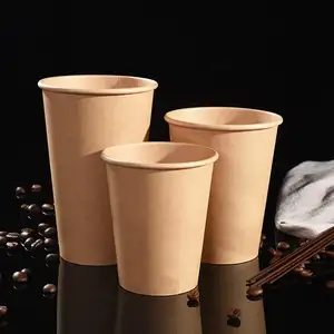 Koning Tuin 8 Oz 250 Ml Wegwerp Papier Kraft Cup Leverancier Neem Koffie Kopjes Drinkbekers Coffeeshop