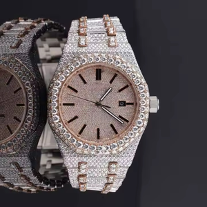 Vvs Clarity Iced Out Moissanite Diamond Montres Hip Hop Meilleur vendeur Fournisseur Fabricant Meilleur prix pour hommes Femmes - Product Image 6