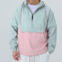 Veste coupe-vent en tricot respirante et imperméable tendance 2023 pour homme et femme, manteau d'hiver avec capuche, logo brodé personnalisé, taille plus