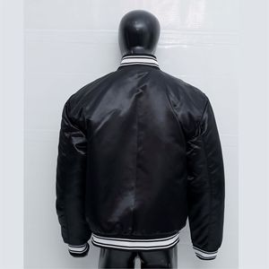 <b>men</b> Satin Bomber <b>Jacket</b> High-Quality Casual Comfortable Stylish and Lightweight Embroidered <b>Jacket</b> OEM Wholesale Team <b>Jacket</b> - Product Image 3