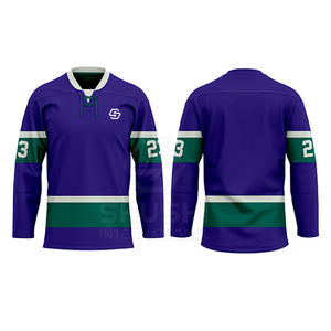 Jersey de Hockey sobre Hielo 100% Poliéster, Diseño Personalizado, Impermeable, con Color y Logotipo Personalizados - Precio Bajo - Product Image 5