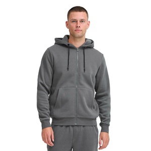 Conjunto de Sudadera con Capucha y Cremallera para Hombre, Estilo Urbano, Algodón y Poliéster, 490 GSM, Grueso, Traje Deportivo de Invierno, Ropa Deportiva Urbana, OEM, Marca Privada, Fábrica - Product Image 2