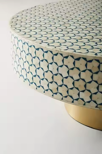 Modern Handmade Eco-Friendly Bone Inlay Living Room Home Decor Furniture with Intricate Work Authentic Detailing Crescent <b>Crafts</b> - Product Image 3