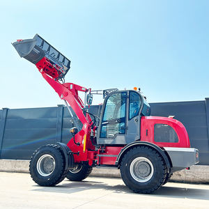 Mini-tracteur chargeur hydraulique diesel à double pompe 2T 4x4, moteur haute puissance, chargeuse sur roues, capacité de la benne 1-1,2 m, simultané - Product Image 5