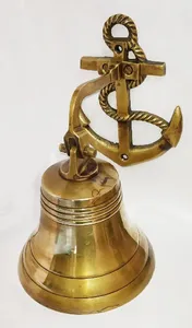 Hot Selling Solid Brass Ship Bell for Church New Brass Hanging Ship Bell for Home Hotel <strong>Decor</strong> <strong>Outdoor</strong> Knocking Usage in Low Moq - Product Image 3
