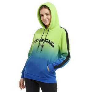 Sudaderas con Capucha Personalizadas con Rayas Universitarias, Sudaderas de Forro Polar Grueso, Sudaderas de Invierno, Ropa Urbana, Precio al por Mayor, Sudaderas de Moda - Product Image 1