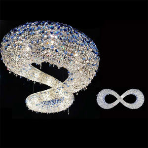 Lámpara colgante de loft elegante y moderna para comedor, candelabro colgante interior para escaleras pequeñas para villas - Product Image 1