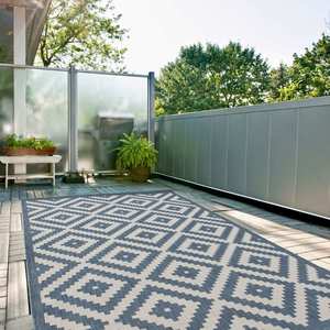 Alfombra para Exteriores Netline Home Ecology, Azul, Impermeable, Reversible, Tejido Plano, Polipropileno - Product Image 6