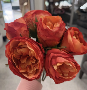 Bouquet di fiori artificiali in seta, 12 pezzi, rose finte realistiche per decorazioni domestiche e matrimoni - Product Image 3