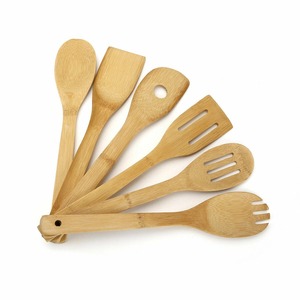 Juegos de utensilios de cocina de bambú, espátulas para freír para sartenes antiadherentes, utensilios más vendidos, espátula de mezcla natural - Product Image 2