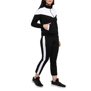 Ensemble de survêtement pour femmes de haute qualité avec logo personnalisé survêtement à jambes larges ensemble de jogging pour dames 2026 - Product Image 1