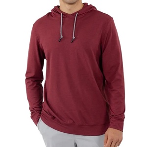 Sweat à capuche OEM personnalisé 100 % coton molletonné respirant à séchage rapide pour homme, coupe régulière, léger, pull décontracté d'hiver, basiques privés - Product Image 4