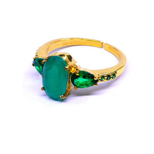 Hecho a mano 925 plata esterlina cromo Esmeralda turmalina piedra preciosa atractivo clásico mujeres usan anillo de eternidad - Product Image 3