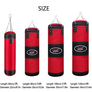 Sac de frappe suspendu professionnel Xtreme Boxing, en tissu Oxford haute résistance, rembourré en coton, 20 kg, à lacets - Product Image 2