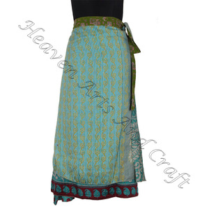 กระโปรงผ้าไหม2ชั้นพิมพ์ลายวินเทจ - Product Image 6