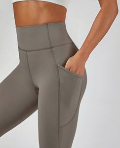 Leggings de Yoga de Punto Transpirables y Antibacterianos de Cintura Alta para Mujer, Diseño de Realce de Glúteos con Costuras, Multicolor - Product Image 3