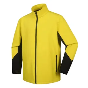 Venta al por mayor 100% chaqueta de poliéster de los hombres Softshell Eco-Friendly Reversible Slim impermeable Stand Collar Zip-Up chaqueta al aire libre - Product Image 6
