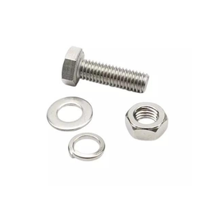 Ventas directas de fábrica Sujetadores estándar DIN-Pernos de acero inoxidable Tuercas en bolsas de plástico Herrajes de acero al carbono Acabado liso - Product Image 1