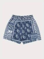 Pantalones Cortos de Hombre de Alta Calidad, Tallas Grandes, Transpirables, Estilo Urbano, con Logotipo Personalizado, Estampado Sublimado Tipo Bandana, Diseño Sólido, Tejido de Punto Medio