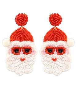 Joyería Artesanal Personalizable con Cuentas de Semillas Navideñas, Bordado, con Diseño de Logotipo, Accesorio de Moda - Product Image 3