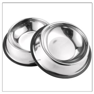 24 oz Eco-Friendly <b>Stainless</b> <b>Steel</b> <b>Dog</b> <b>Bowl</b> Anti-Slip Metal Design Pet <b>Bowls</b> & Feeders - Product Image 1