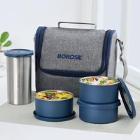Boîte à lunch en acier inoxydable de qualité alimentaire avec conception anti-fuite, durable et réutilisable pour le stockage et le transport des repas quotidiens