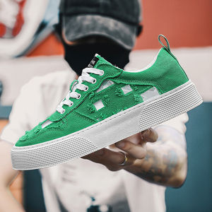 รองเท้าผ้าใบลำลองแบบ unisex น้ำหนักเบา ระบายอากาศได้ดี รองรับแรงกระแทก กันลื่น ทันสมัย เหมาะสำหรับเดิน วิ่ง ใส่ได้ตลอดวัน - Product Image 5