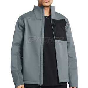 High Quality Pakistan Made <b>Men's</b> Softshell <b>Jacket</b> with Stand Collar Eco-Friendly Windproof <b>Lightweight</b> Design - Product Image 6